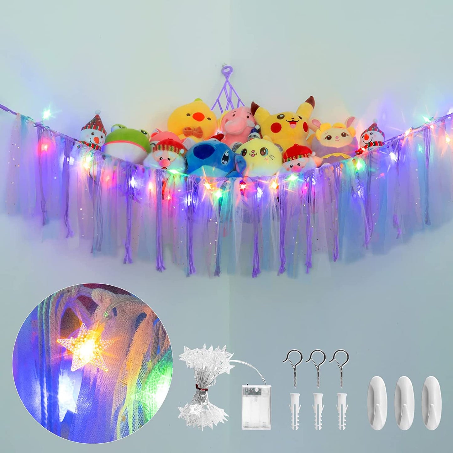 Stuffed Animal Net or Hammock with Led Light – ieBabay