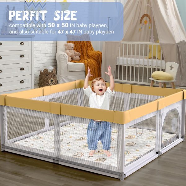 Boho Rainbow Baby Play Mat - Non-Slip, Cushioned & Washable