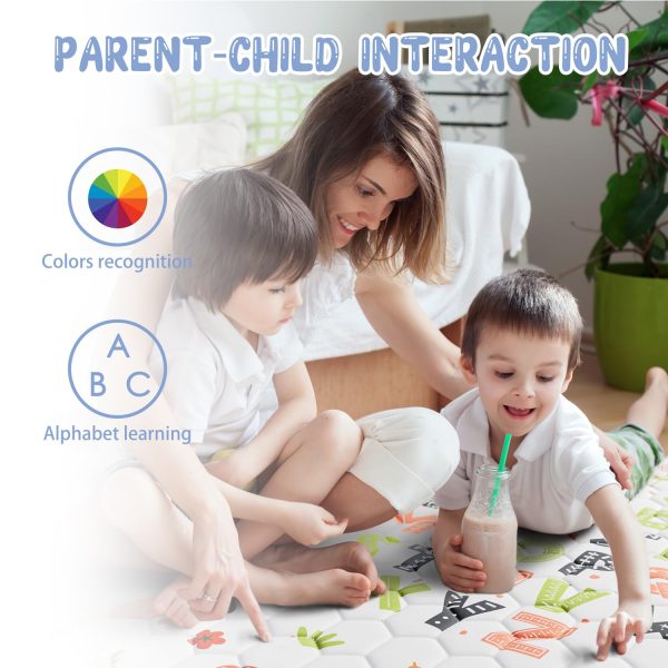 Letter Fox Baby Play Mat - Waterproof, Non-Slip & Cushioned