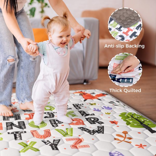 Letter Fox Baby Play Mat - Waterproof, Non-Slip & Cushioned