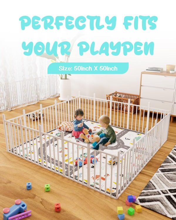 Letter Car Baby Play Mat - Waterproof, Non-Slip & Cushioned