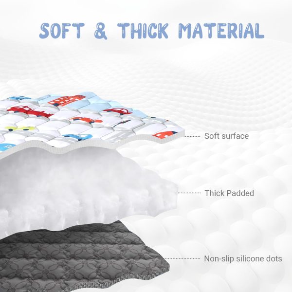 Car Theme Baby Play Mat - Waterproof, Non-Slip & Portable