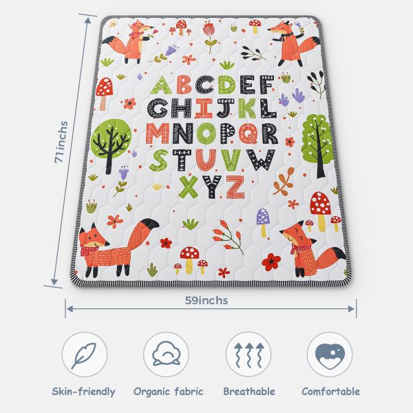 Letter Fox Baby Play Mat - Waterproof, Non-Slip & Cushioned